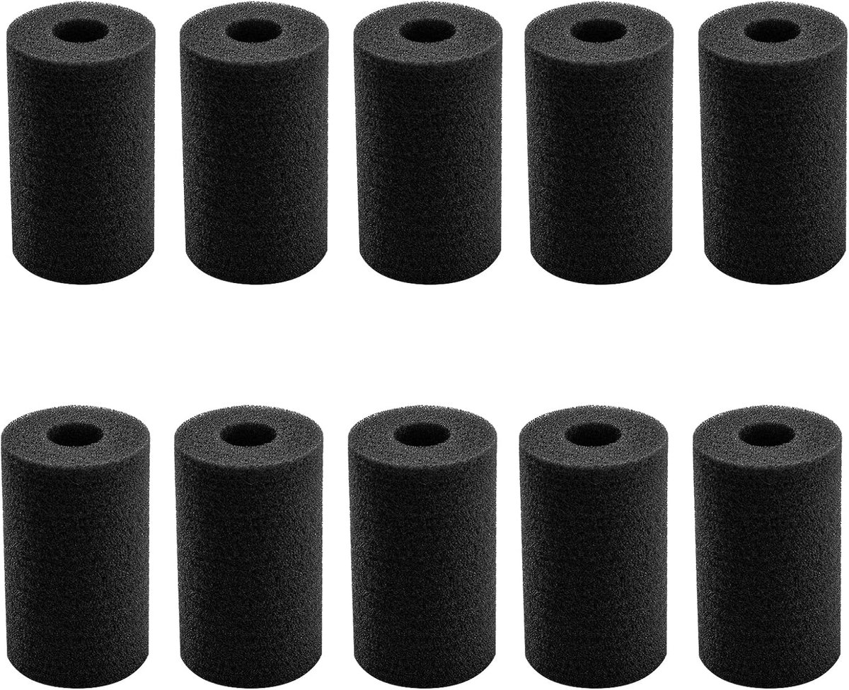 Filter Guard Filterbescherming 10 stuks 10mm Sponzen Filter Bescherming Vis Tank Voorfilter Sponzen Vis Tank Voorfilter Aanzuigfilter Spons Cover Voorfilter-Sponsrol voor Aquarium Bescherming