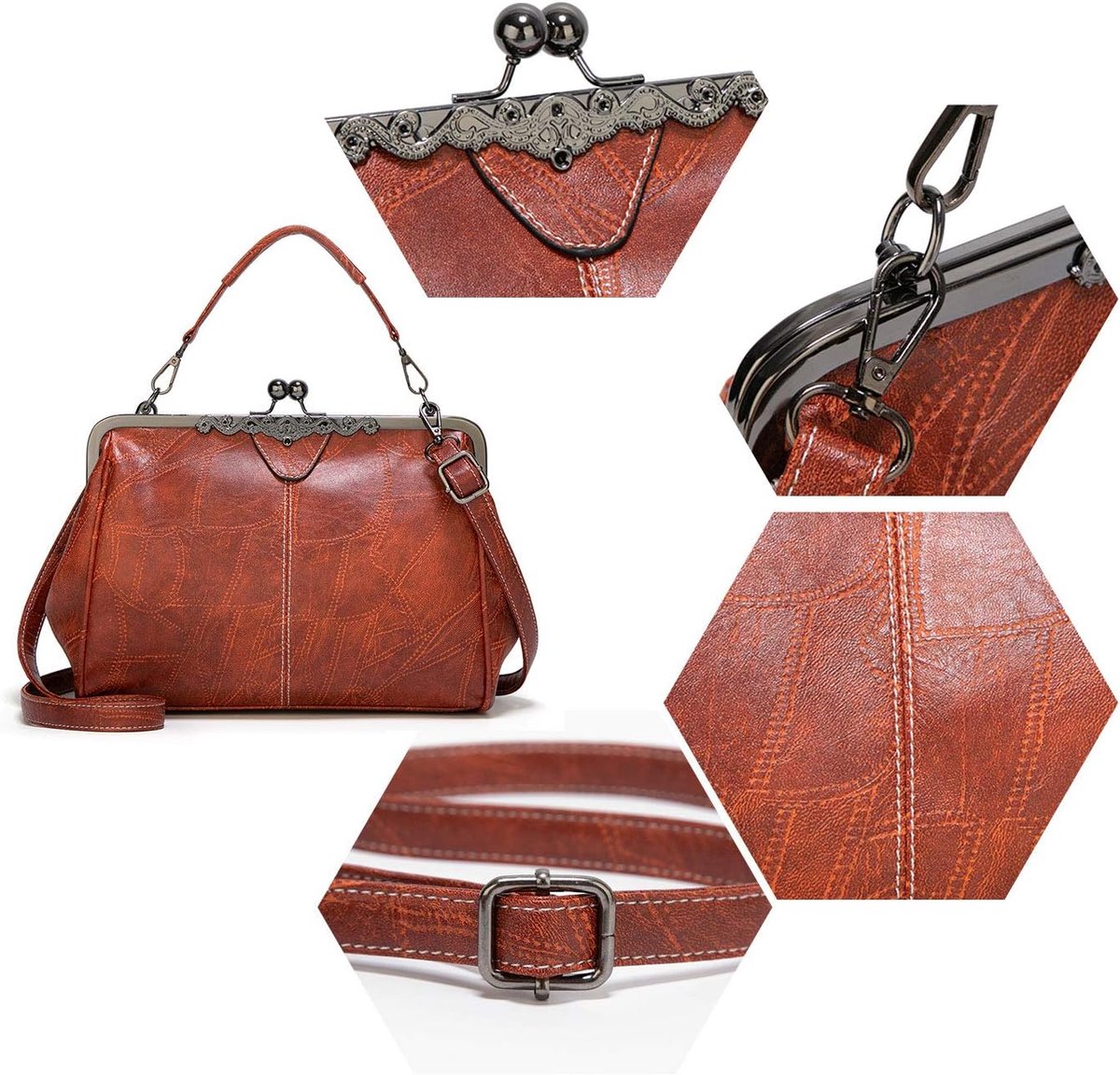 Handtassen Elegante PU Lederen Top Handvat Tassen Tote Schoudertassen Handtas