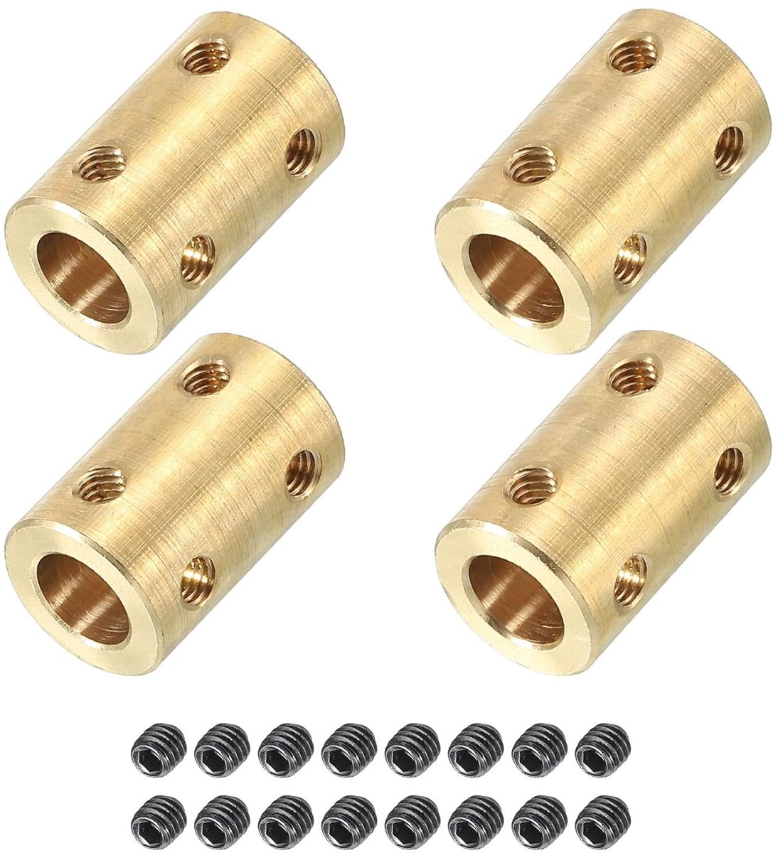 As koppeling connector L 22 x D 14 8 mm tot 8 mm stijve boring koppeling motor as afdichting connector met schroeven voor 3D-printers 4 stuks