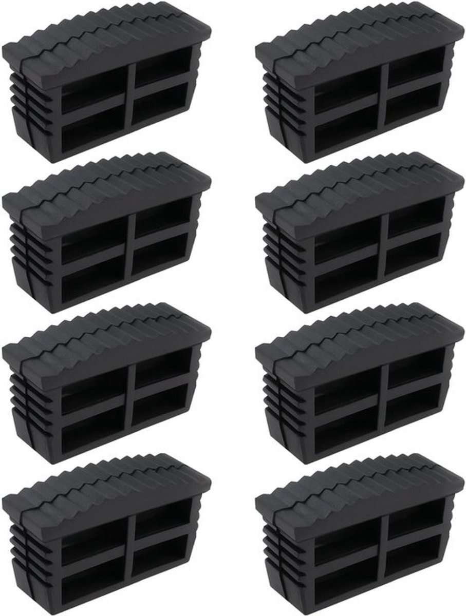 Antislipmat - 8 Stuks 57x21 mm - Rubber Vervangingsmat - Veilig Grippen - Ladder Voeten - Schokbestendig Materiaal - Laddervoeten