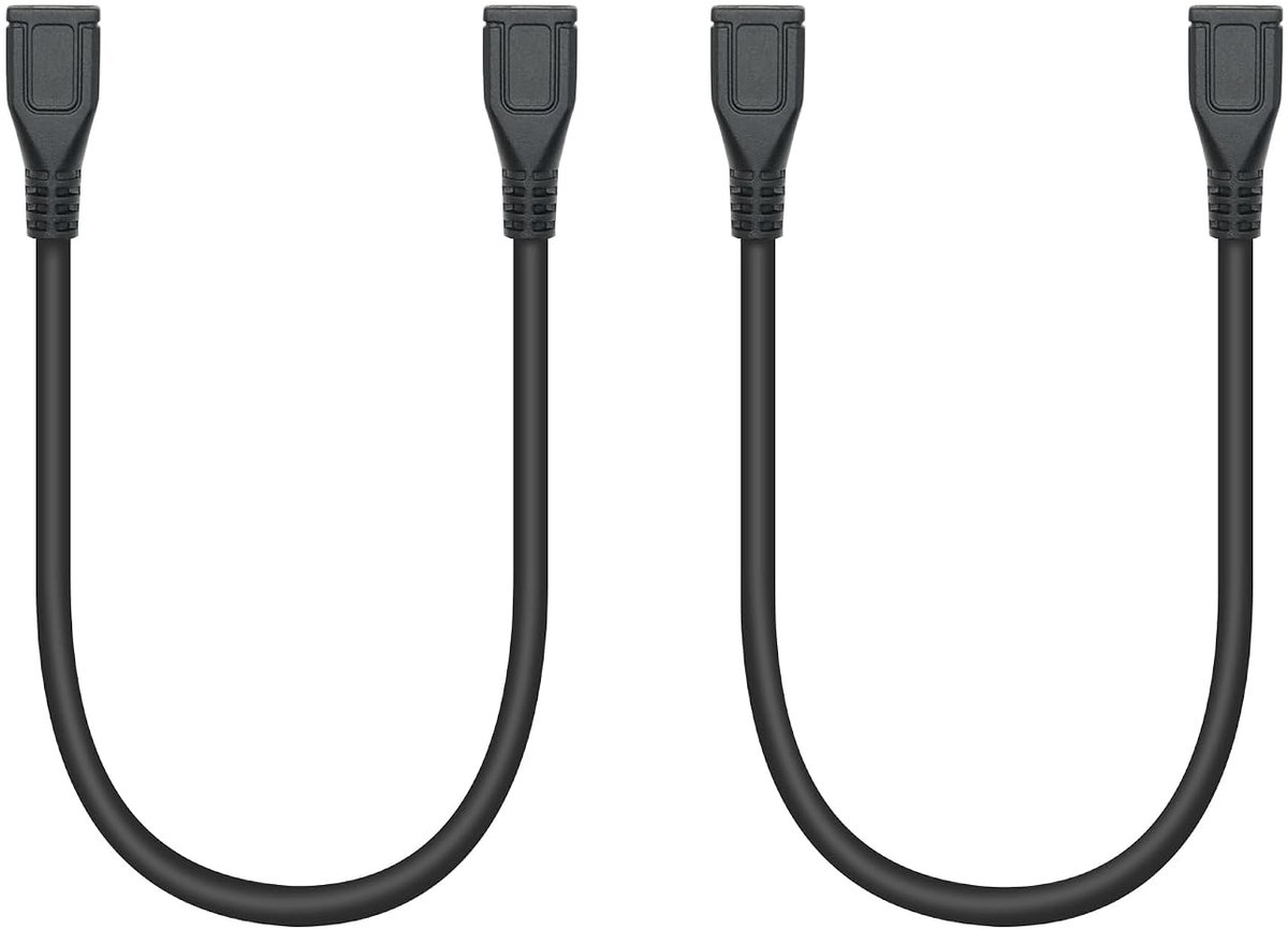 Micro USB verlengkabel 23 cm - vrouwelijke aansluiting - voor opladen en datatransfer - ShopVlot