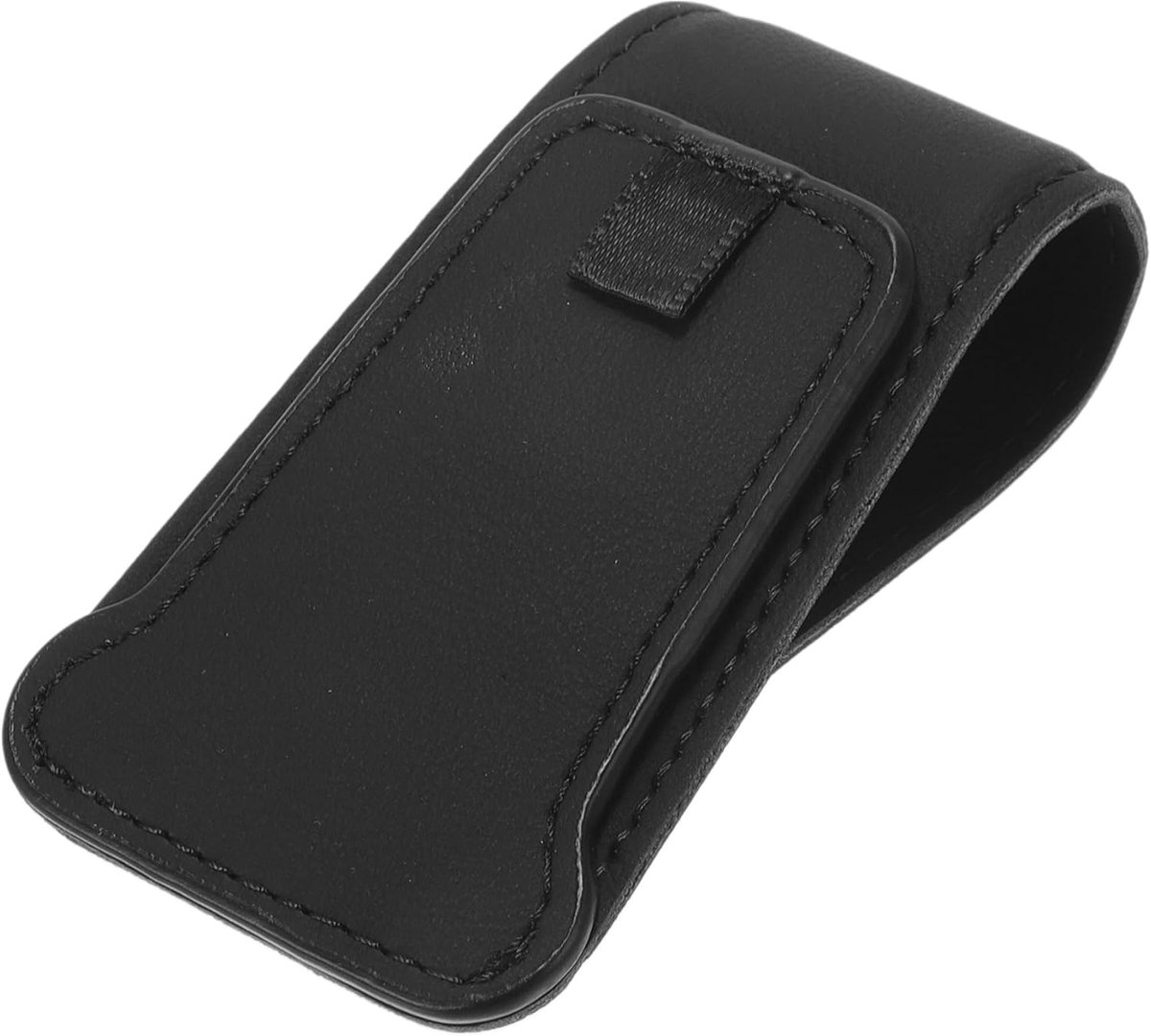 Zonnebril Clip Magnetische Universele Zonneklep Brillen Houder Clip PU Leer Zwart 8.5x4.5cm 1 Stks
