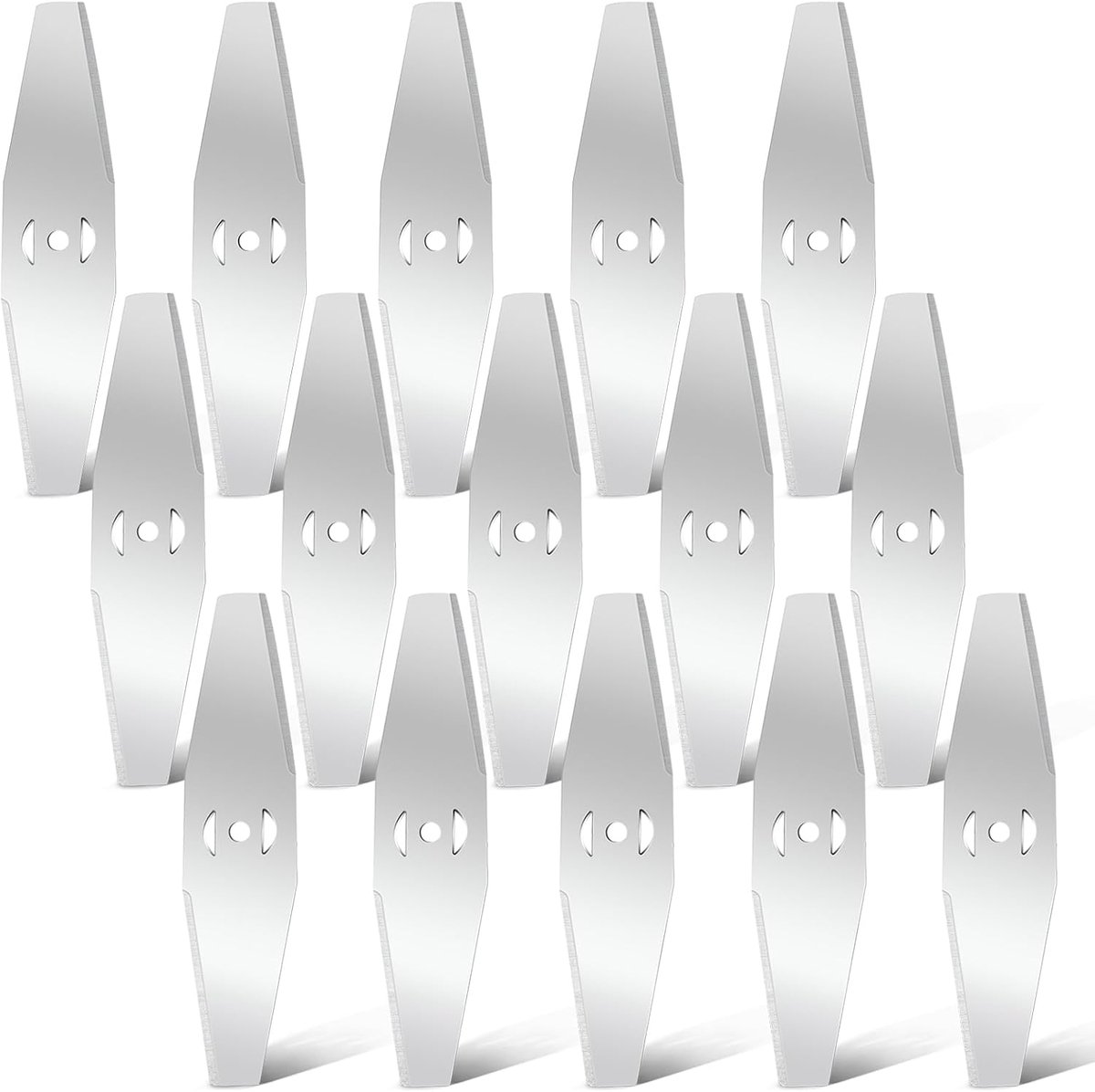 15 stuks metalen grastrimmers, grastrimmer accessoires, grastrimmes, plastic, metalen mes voor grastrimmer