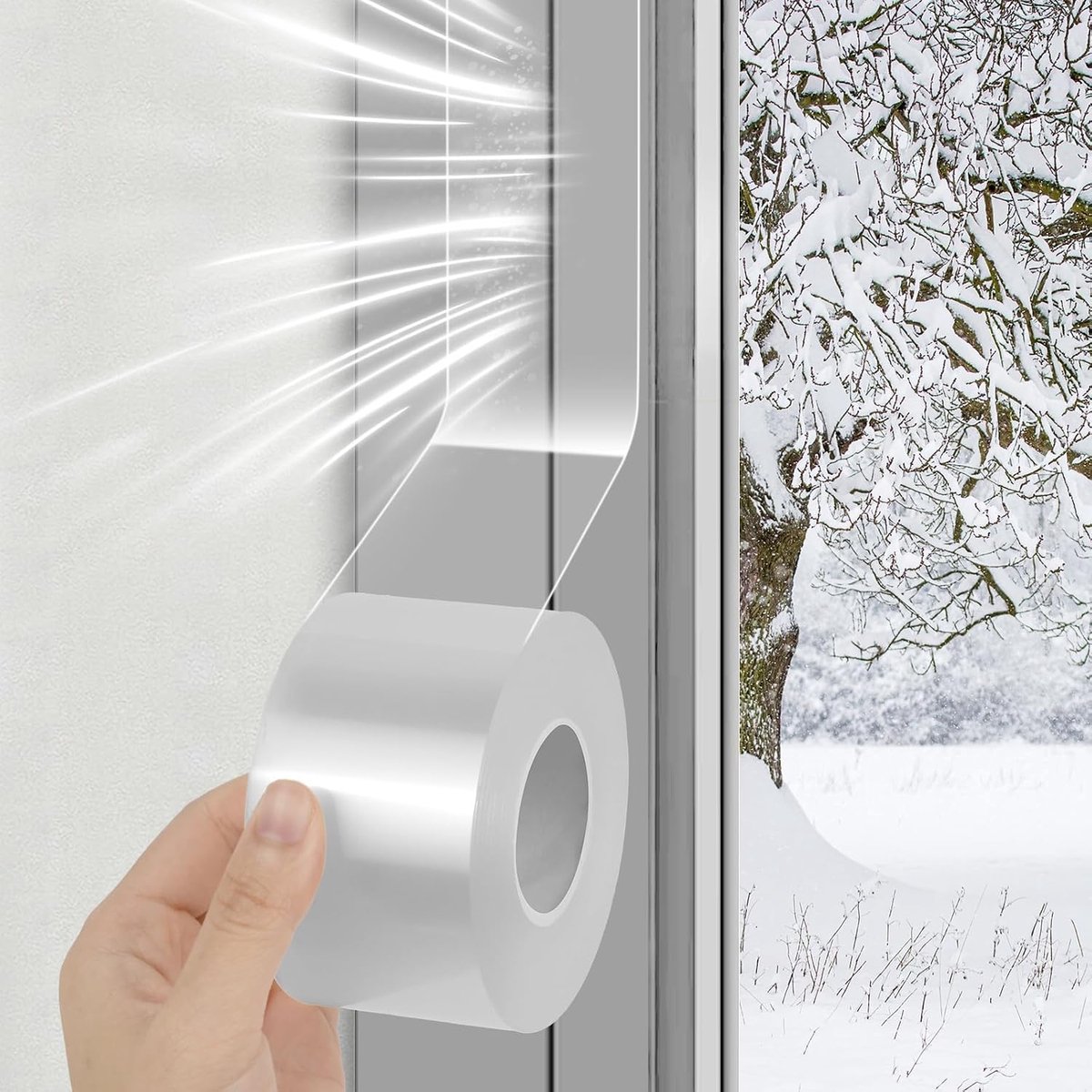 Raamafdichting Weerbestendige Afdichtingstape 3cm*10m Waterdichte Raam Tocht Isolatie Afdichtingsfolie Tape, Geen Restanten Tape, Plakband, voor Winter, Deur Tochtstopper Dak