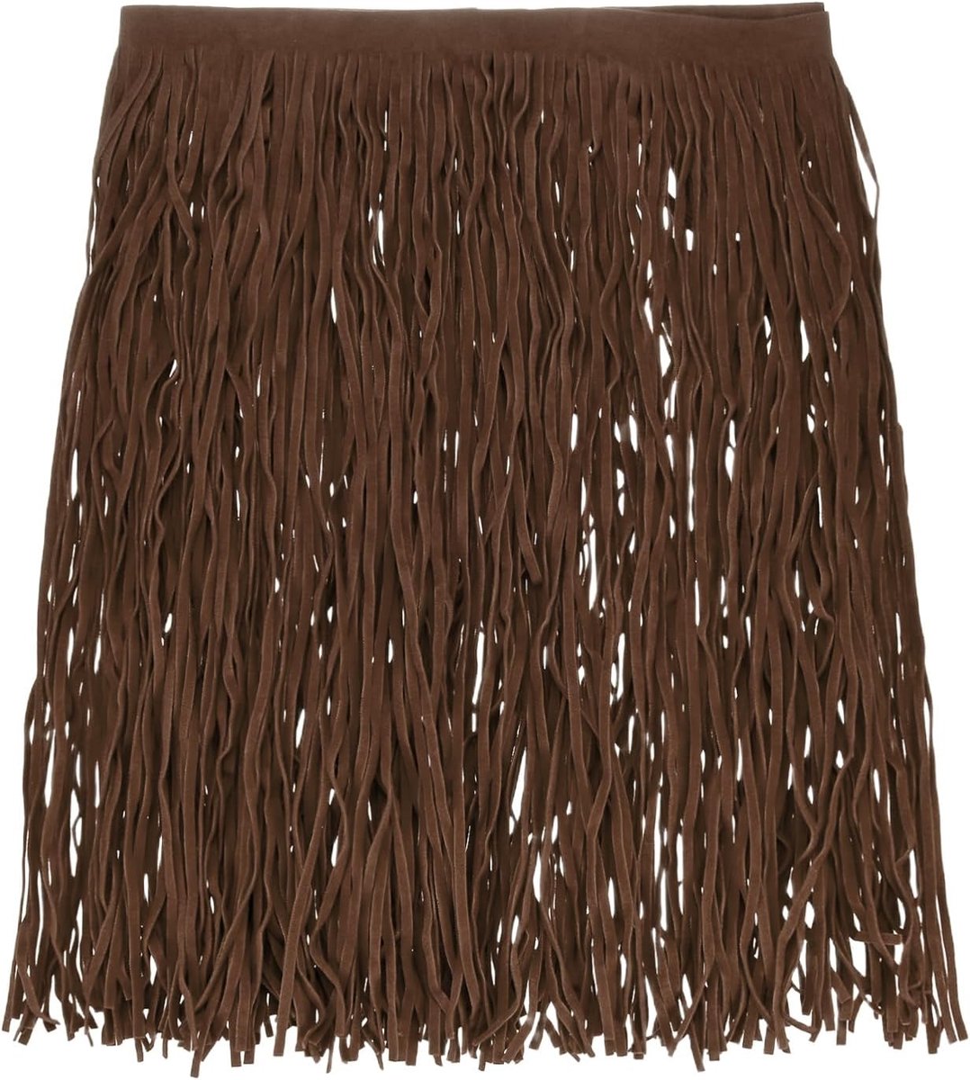 METERXITY PU lederen franjes trim, 1 Yard 29 cm Donkerbruin Dubbelzijdig Suede Kwastje Naaien Trim voor DIY Ambacht/Naaien Jurk Kostuum/Tassen Schoen Decoratie, Franje Kwastje