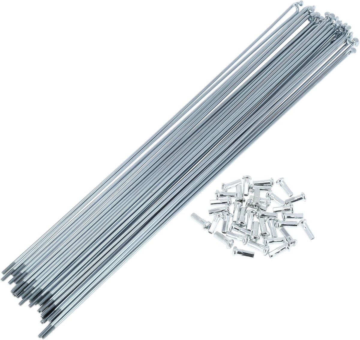 Spaken fietswiel spaken zilverkleurige 1 set 13G 277mm lengte 45 staal verzinkt