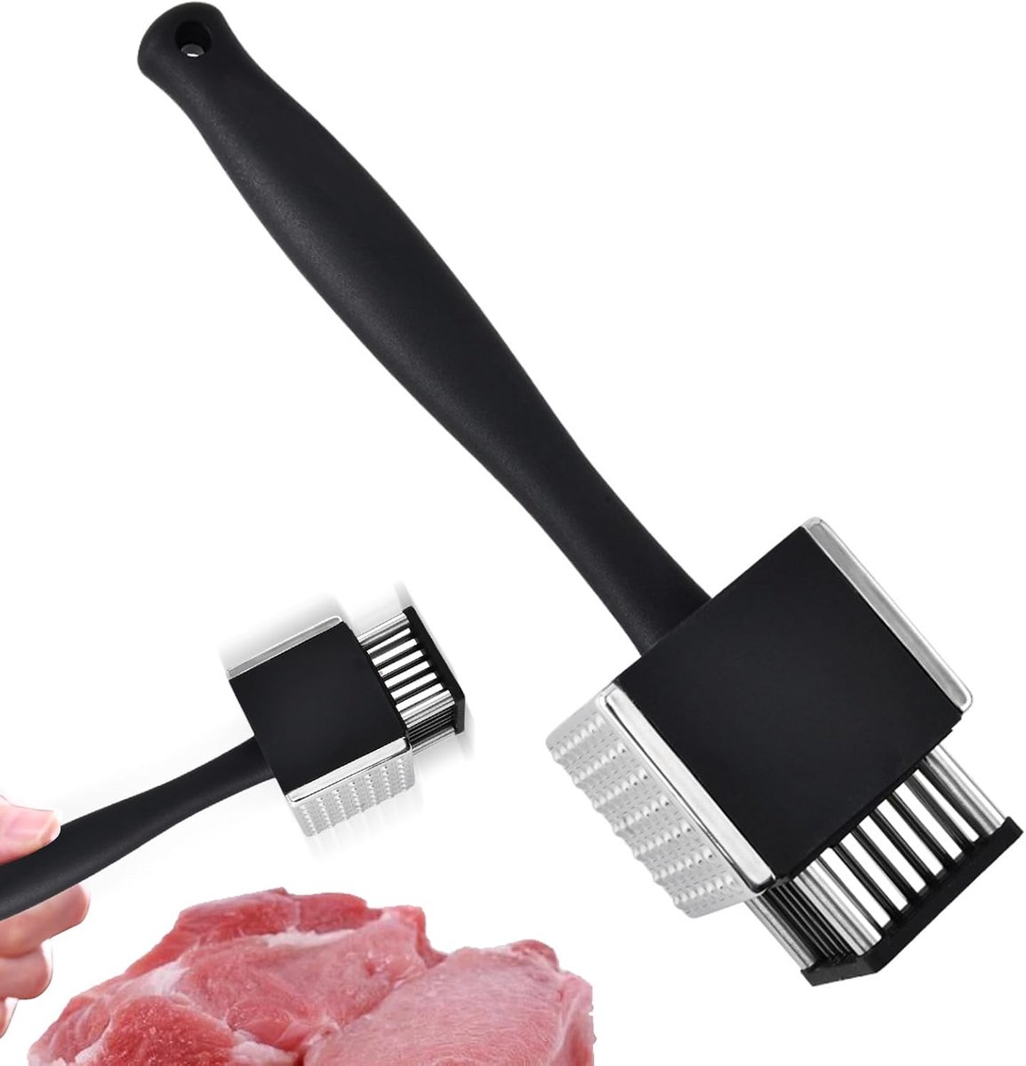 Vlees Malser Keukengereedschap Kookhamer 2-In-1 RVS Keukenhamer | Veelzijdige Vleeshamer Voor Thuisgebruik BBQ Keuken Kip Rundvarkensvlees Biefstuk