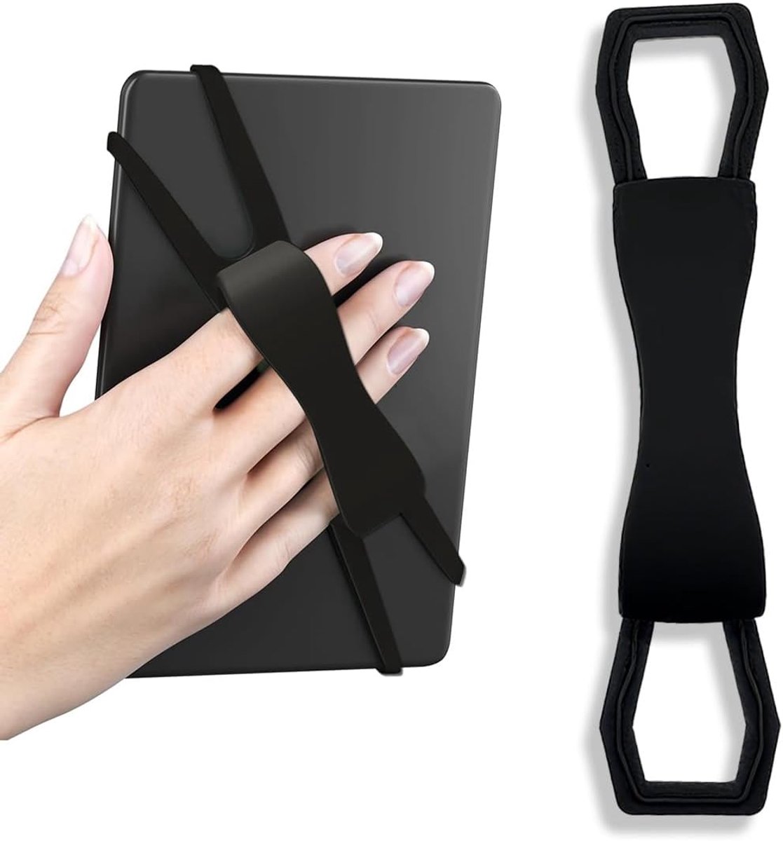 Houder om te lezen in bed, antislip, universele siliconen houder voor vingergrepen voor 6-8 inch Kindle e-readers Fire Tablet, groen