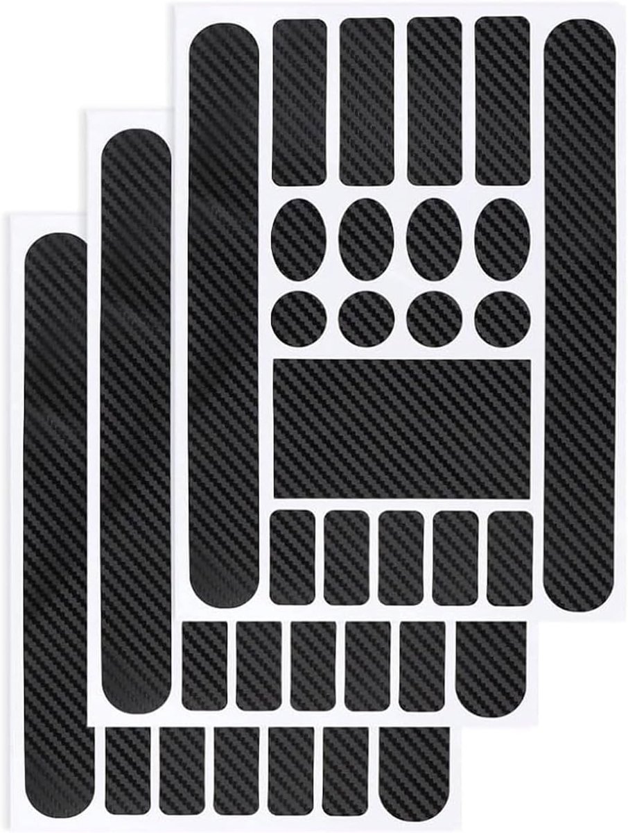 3 stuks fietsframebescherming, carbonstickers, framebeschermingsfolie voor fiets, fietsbescherming, lakschade, framestickers, carbon fietskettingsteunstickers voor fietsen, mountainbikes enz