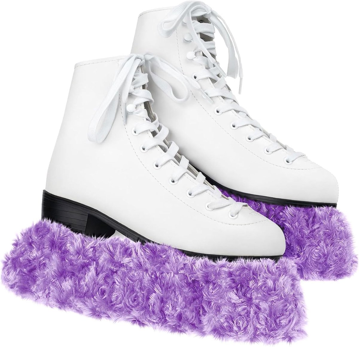 schaats beschermers, Fuzzy Hockey Soakers voor kunstschaatsen beschermers, Schaatsijzers hoezen voor meisjes, jongens, jongeren, vrouwen, mannen, volwassenen, wintercadeau, L