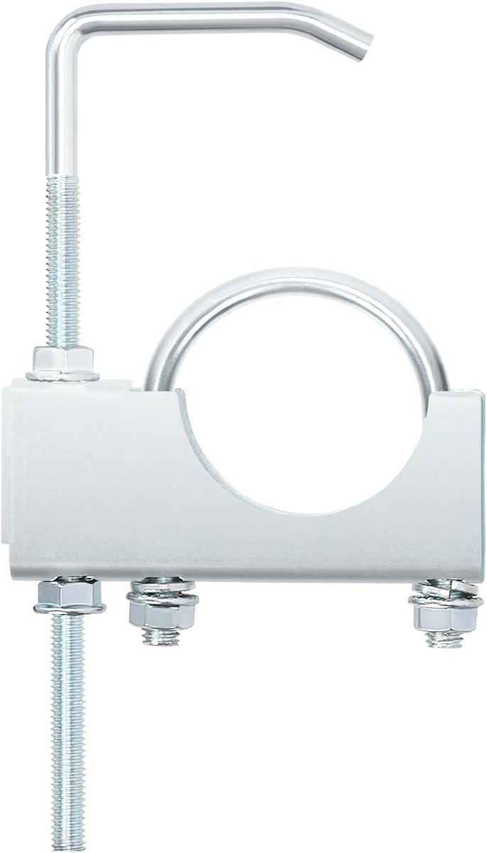 1pcs 2,5 inch uitlaatklem met hanger, Heavy Duty Universele demper hanger, Universele klem op uitlaathanger, Uitlaatsysteem hanger auto gereedschappen voor 2,5 "auto vrachtwagen uitlaatpijp