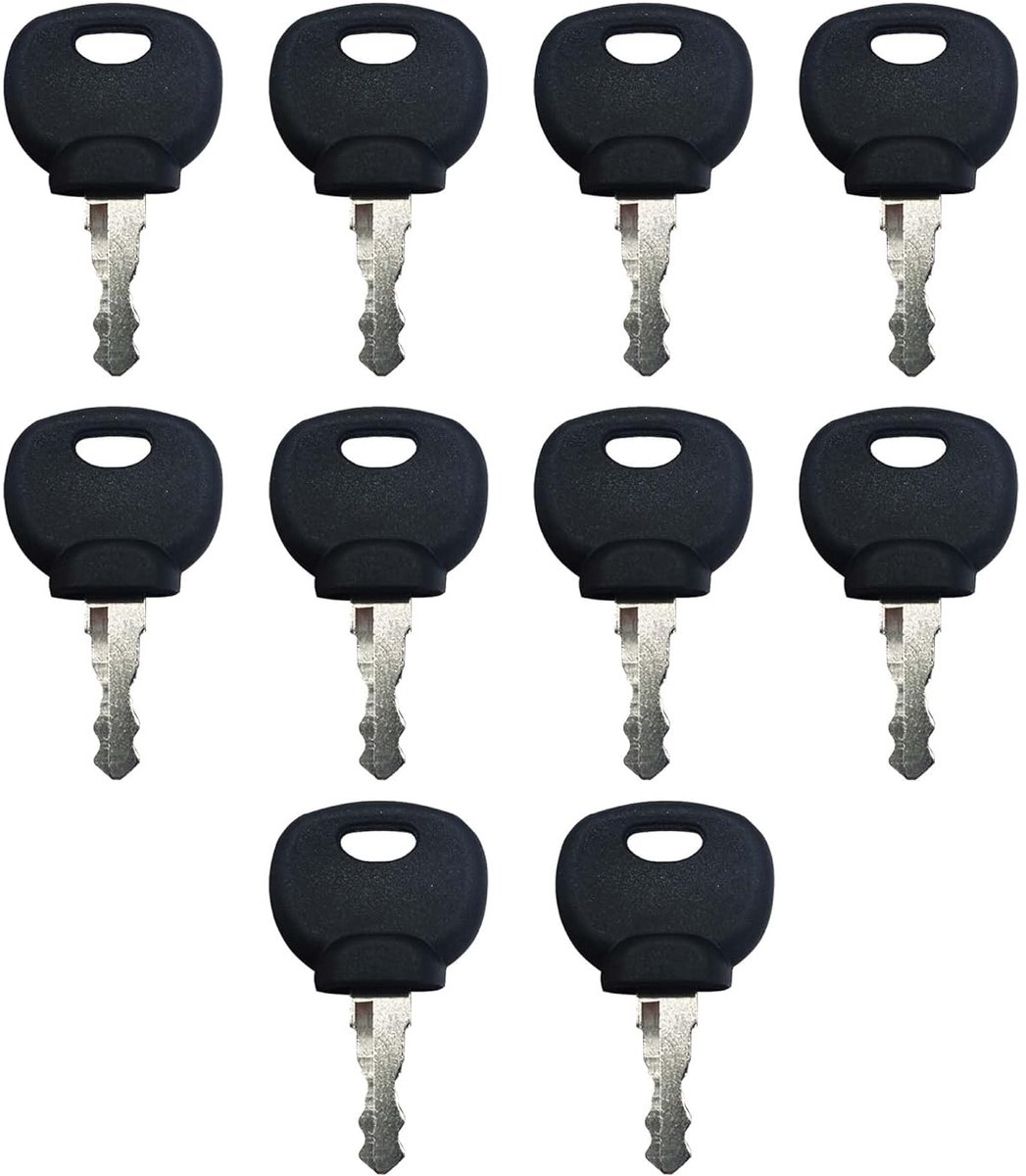 10 stuks contactsleutel 14607 universele bouwmachines vervangingsset vorkheftruck sleutel wiellader