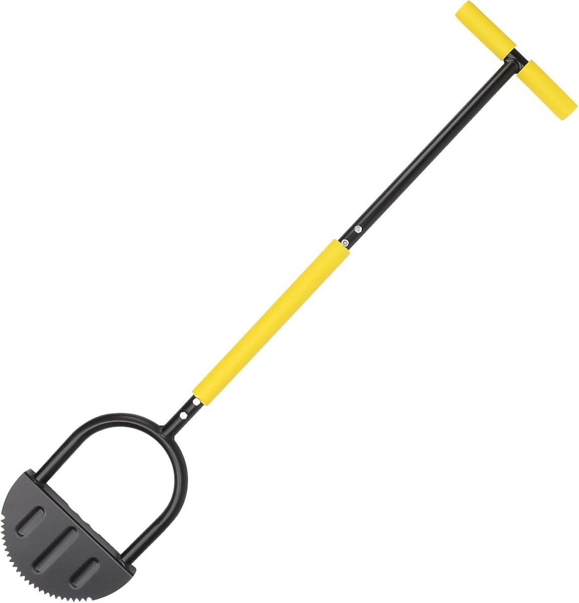 108 cm randsteker met steel, zaagtand, gazonrandsnijder, handmatige gazonkantensnijder, robuust tuingereedschap voor tuin, trottoir, bloemperken, gekartelde rand