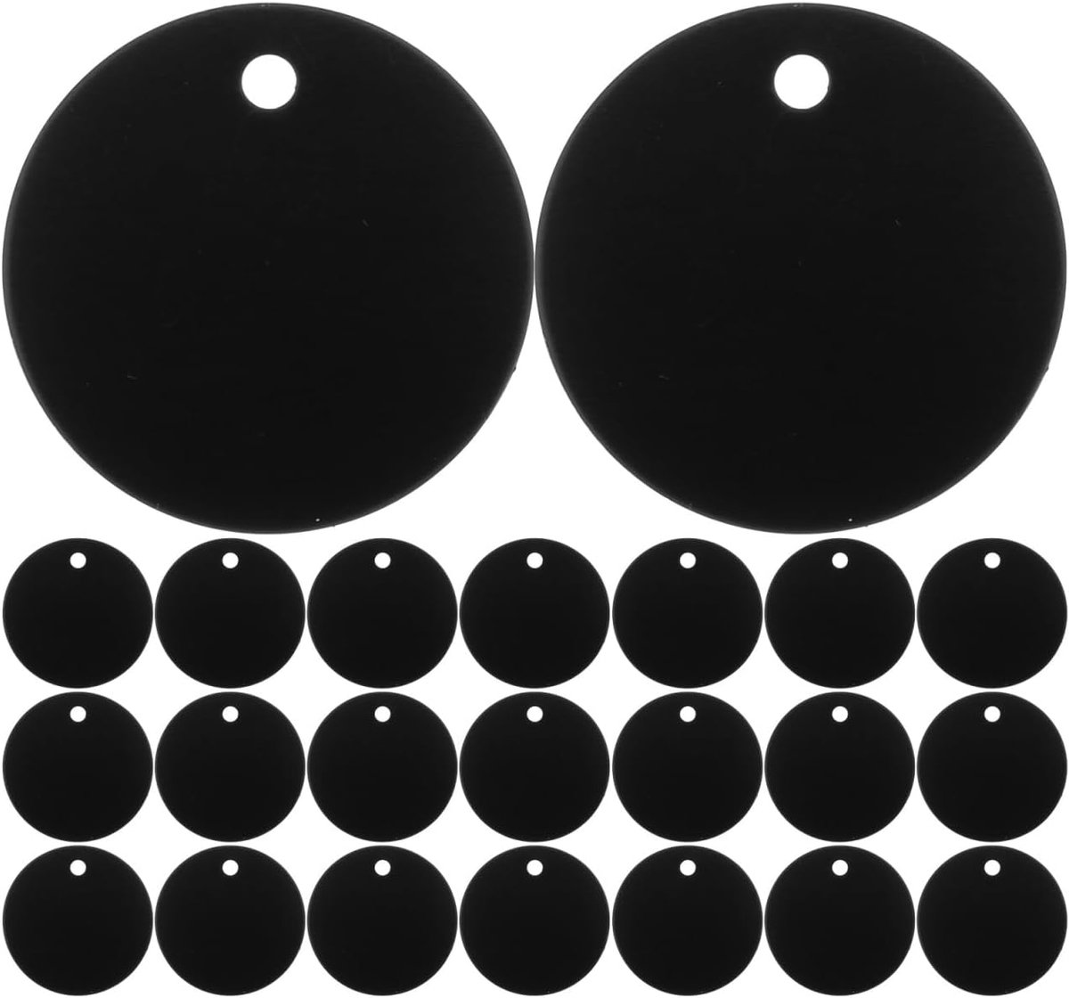 25 stuks leeg etiket huisdierenlabels honden-ID-tag roestvrij staal schattige hondenpenningen gat bedels hangers terwijl hondenkaart ophangen huisdier ID-tag huisdier hond borden
