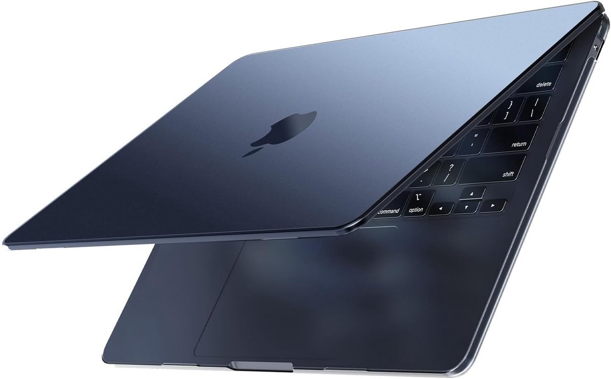 Hoes voor MacBook Air 13 inch M5 M4 M3 M2, [100% Kleurmatch] Frost | Midnight Hard Shell Compatibel met 2026-2022 Mac Air 13.6" A3449 A3240 A3113 A2681, Ultralicht & Ultradun Cover met Snap