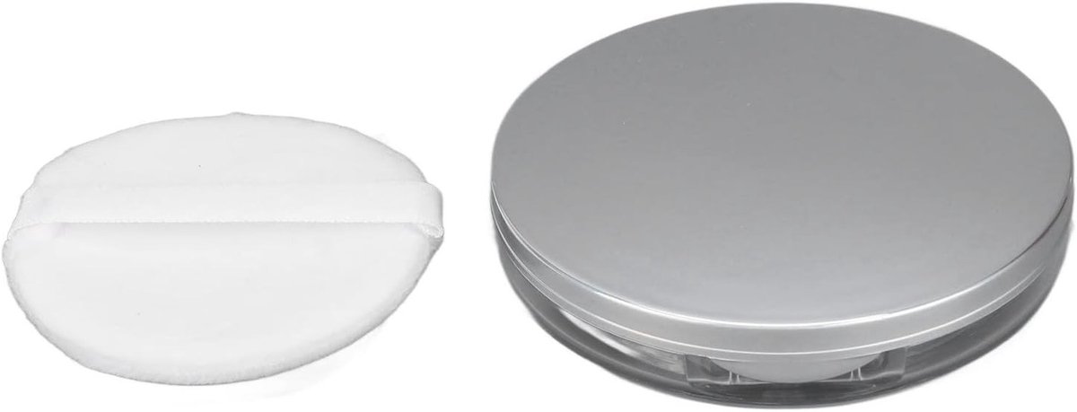 Vulbare Poederdoos voor Losse Poeder, Inclusief Poeder Puff en Opbergdoos voor Cosmetica, Ideaal voor Make-up en Reizen