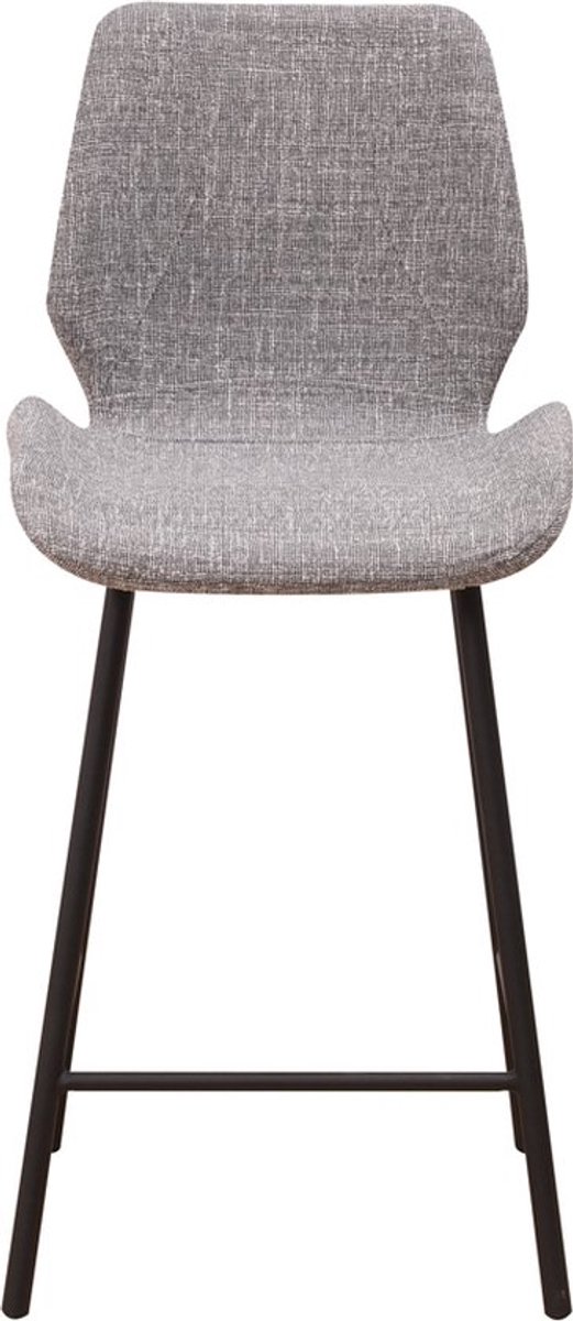 Barkrukken Set 67cm Lichtgrijs - 67cm zithoogte, Set van 1 en Met rugleuning - Voor Keuken, Bar, Eetkamer en Woonkamer