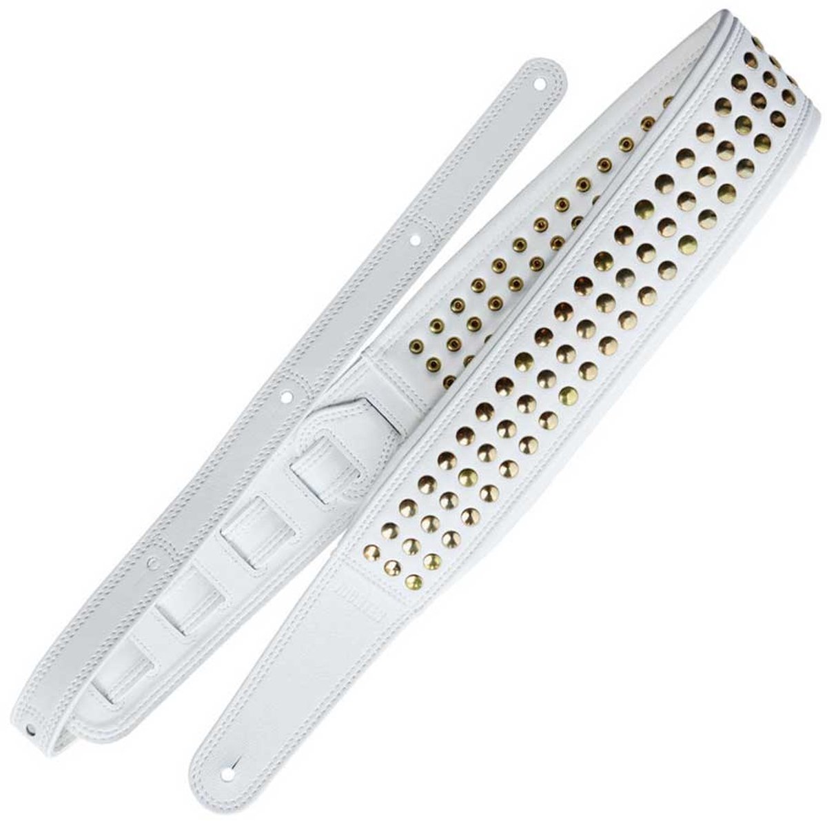 Richter Springbreak I Vegan Lederen Gitaarband Bling Bling White / Gold 1822