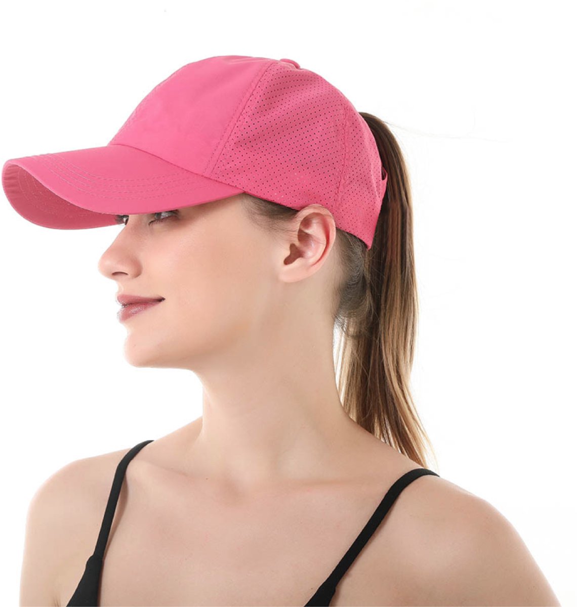 Baseball Cap Dames, Verstelbaar, Pet Dames, Verstelbaar, 51-61 CM, One Size– Pink