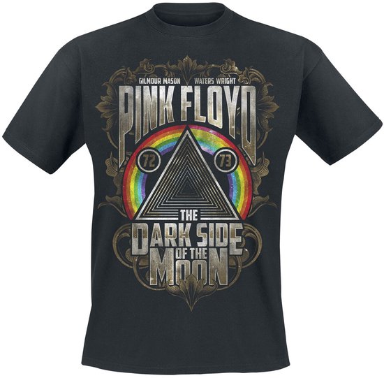 Pink Floyd Dark Side - Gold Leaves Heren T-shirt - zwart - XL