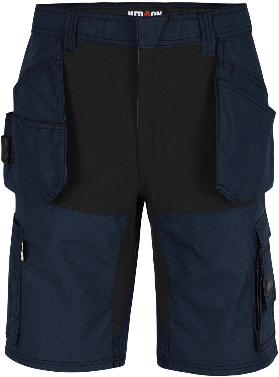 Herock Speri Bermuda Heren – 4-Way Stretch – Spijkerzakken – Multi Pocket – Marineblauw – Maat 44