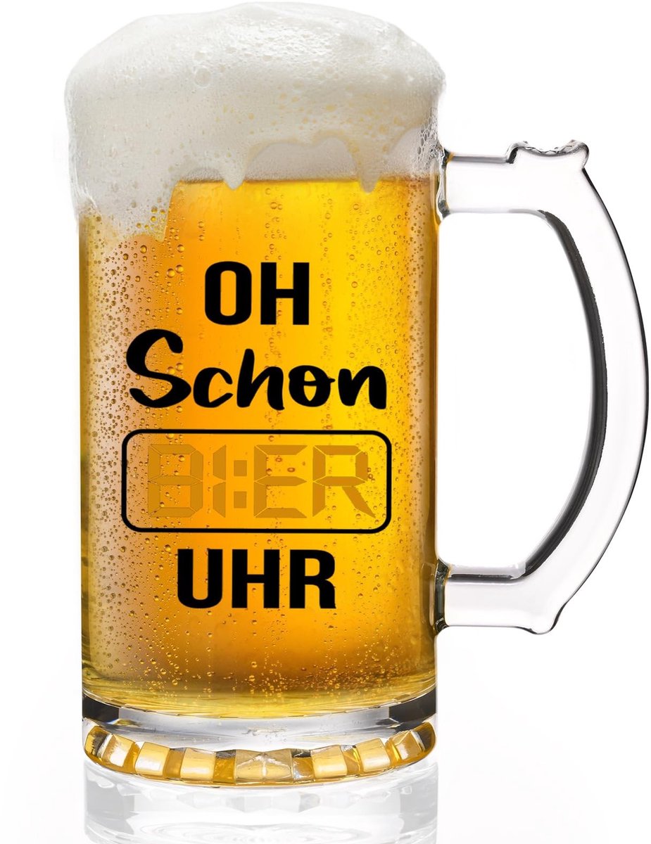 Dailygoods - Bierglas met Gravure - Perfect Cadeau voor Bierliefhebbers