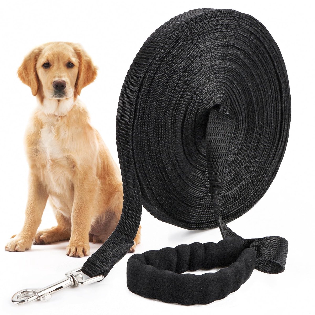 Dailygoods - Robuuste Hondenriem met Één Handvat - 20 Meter Sleplijn voor Honden