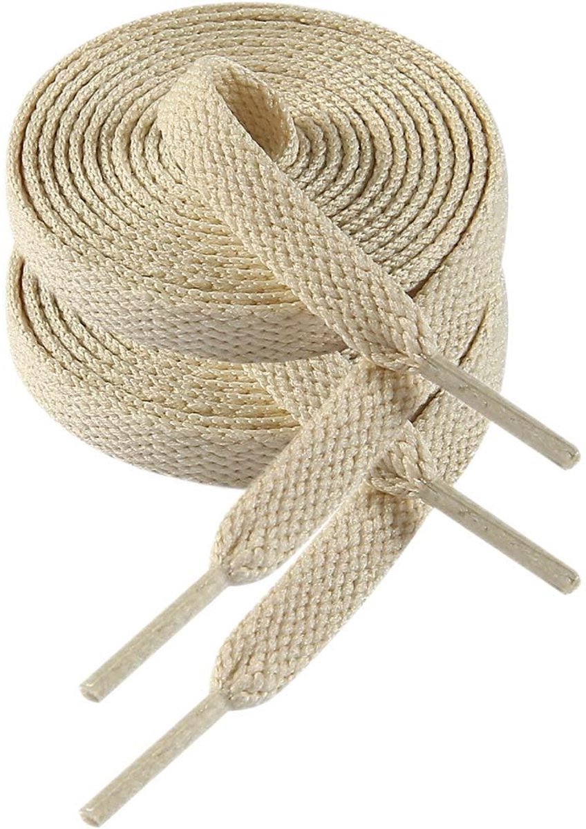 Dailygoods - Platte Schoenveters voor Sneakers - Hoogwaardige 8mm Veters