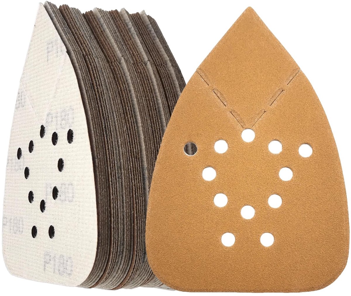 Dailygoods - 50 Stuks Muis-Schuurpapier met Klittebandsysteem voor Black & Decker Schuurmachines