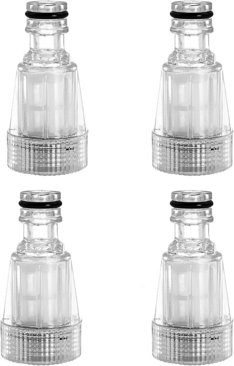 4-delige tuinslangfilter set voor zandfilter, hogedrukreiniger en irrigatie met snelle koppeling 3/4 inch