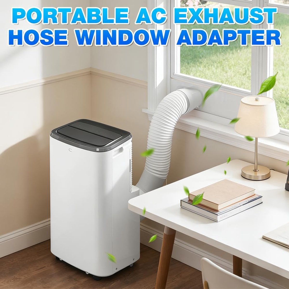 Koppelstuk Mobiele Airco Afvoerslang - Voor Ø13-15cm - Platte mond - Luchtafvoerslang - voor afvoerbuis, afzuigkap, pvc-airconditioning, slangverlenging - 1 stuk - grijs thumbnail 5