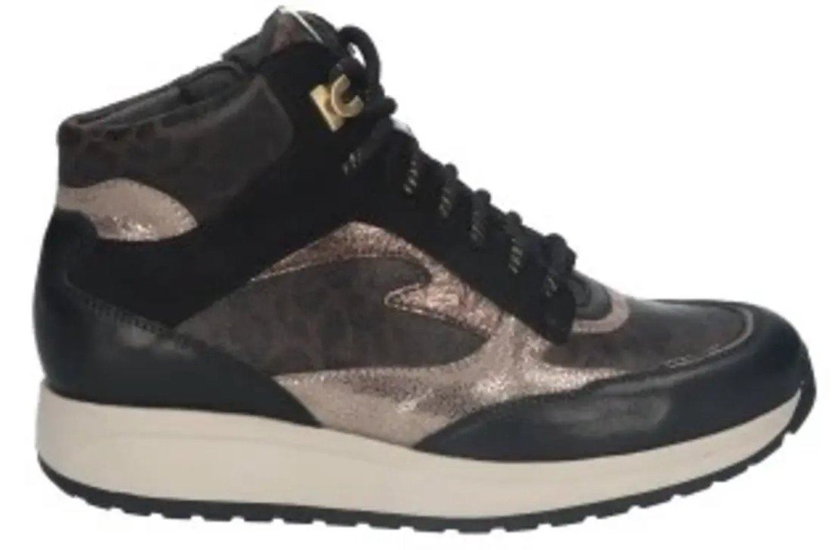 Durea Sneaker zwart smog taupe H (Maat - 6,5, Kleur - Zwart)