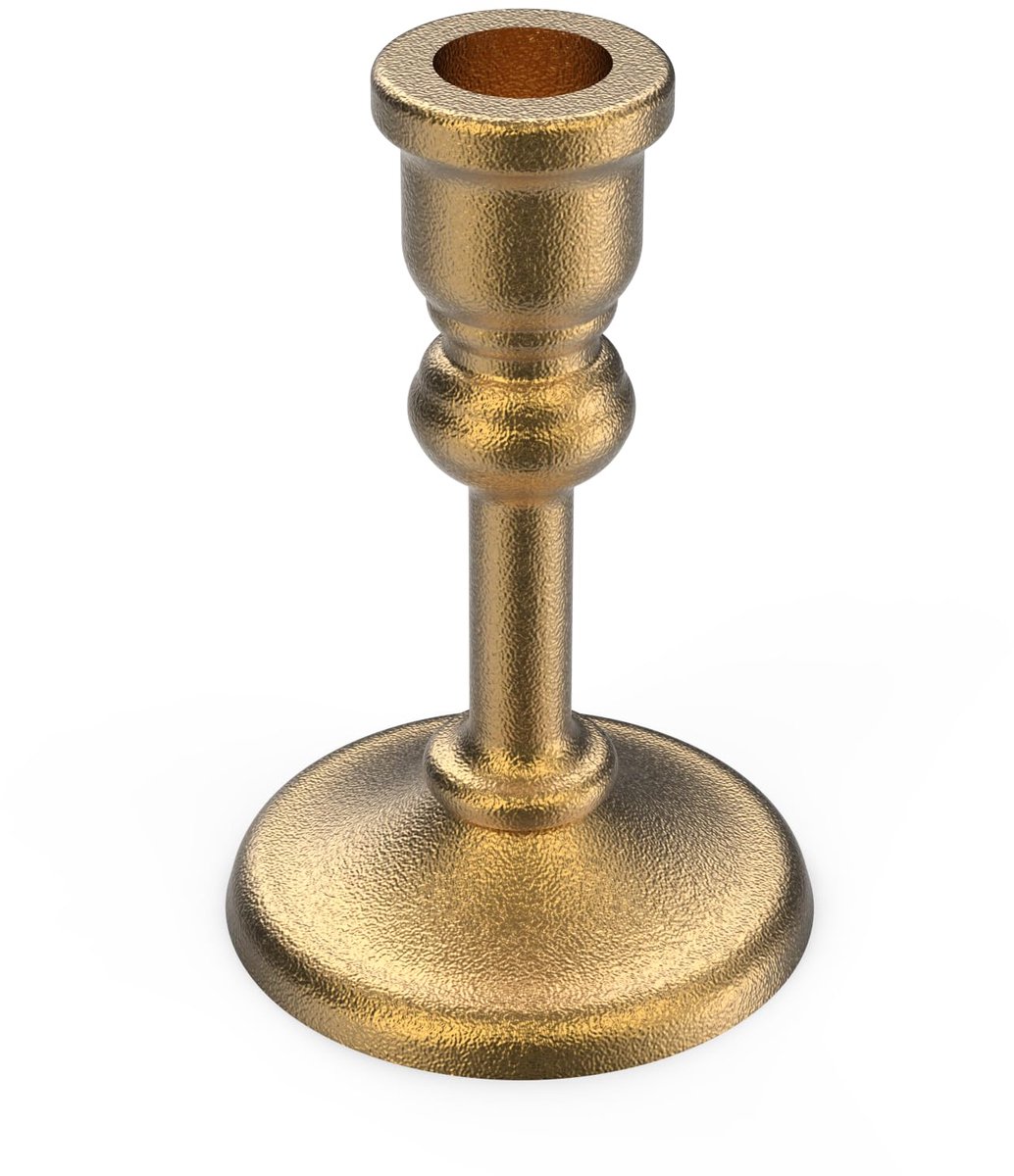 Kandelaarhouders Set van 3 - Gouden Kandelaar Houders - Antiek Design - Perfect voor Bruiloft en Eettafel - ShopVlot