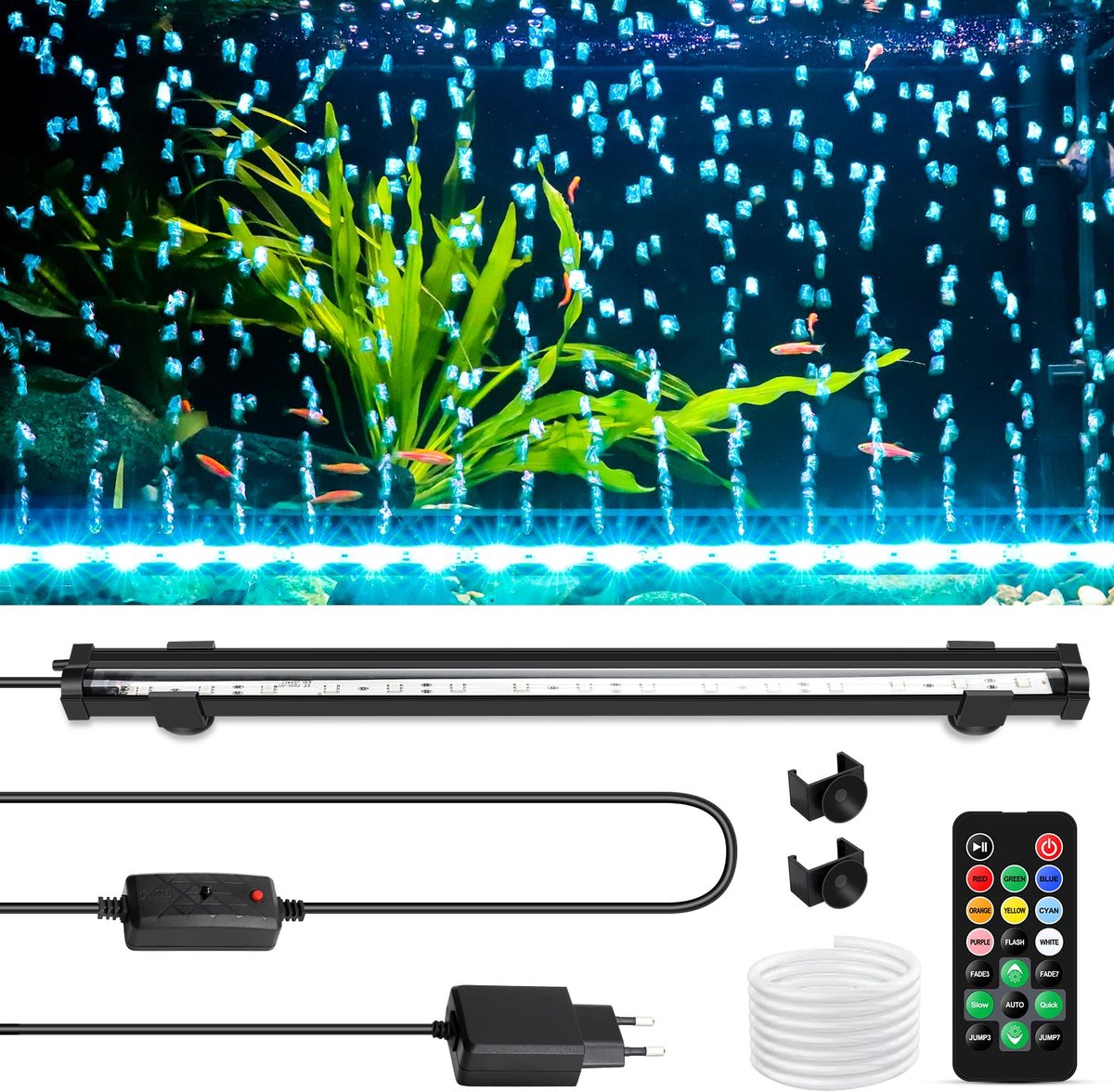 Aquarium luchtbubbel licht (6W-73,5cm) - Energiezuinig - Creëert sfeervol licht - Ideaal voor aquaria - ShopVlot