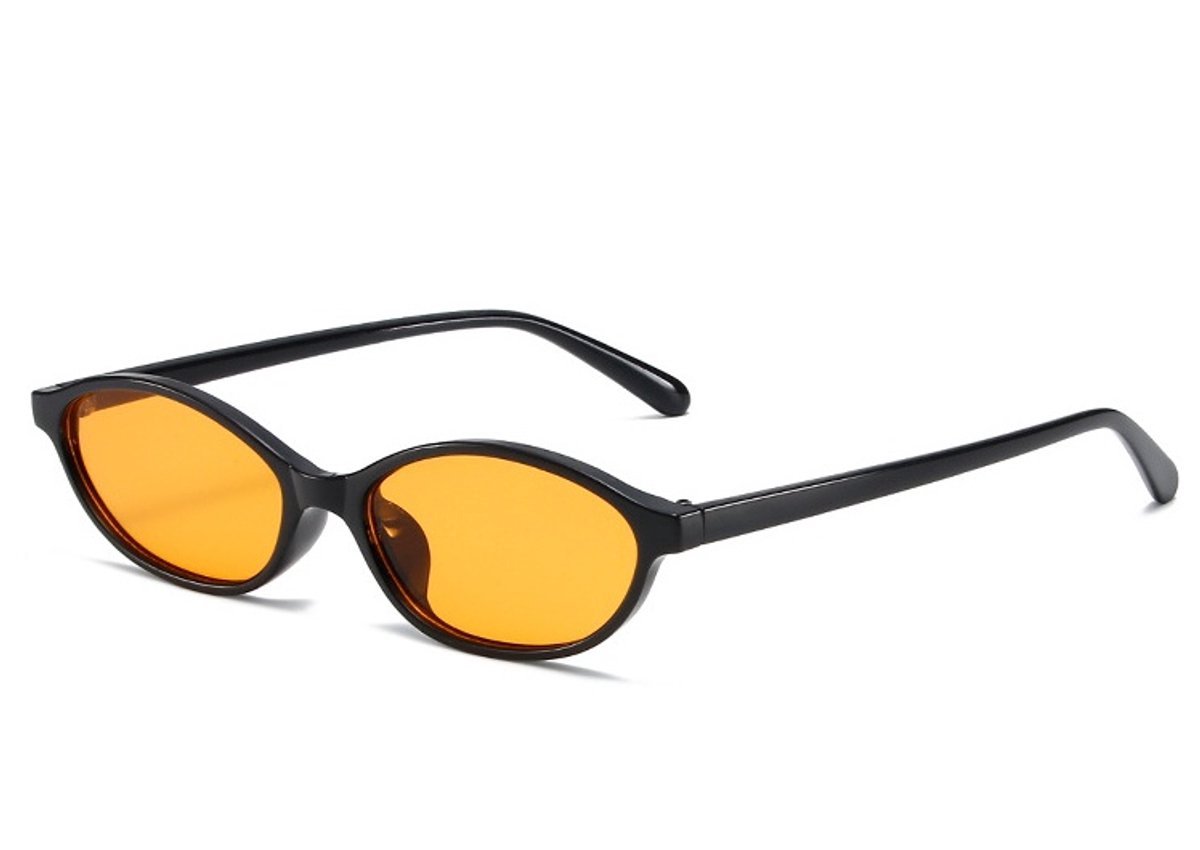 Casalora Cat Eye Zonnebril Dames – Retro Ovale Smalle Zonnebril – Trendy Vintage Zonnebril met UV400 Zonbescherming – Mode Zonnebril voor Dames