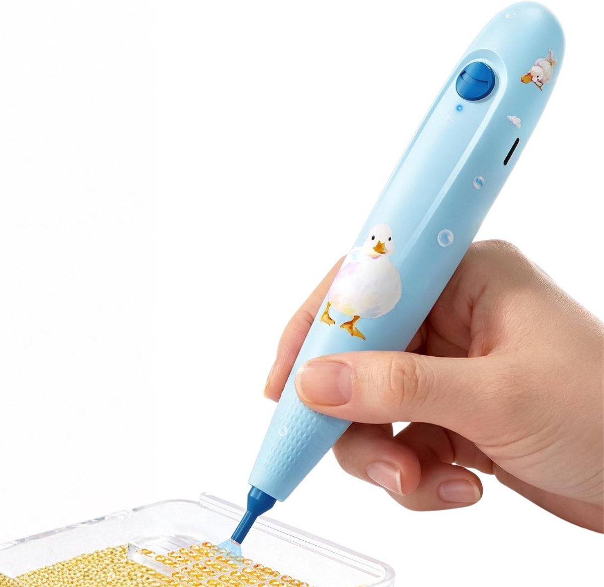 Verte Elektrische Diamond Painting Pen - Draadloze Accessoires Voor Volwassenen - Diamantschilderpakket - Blauw