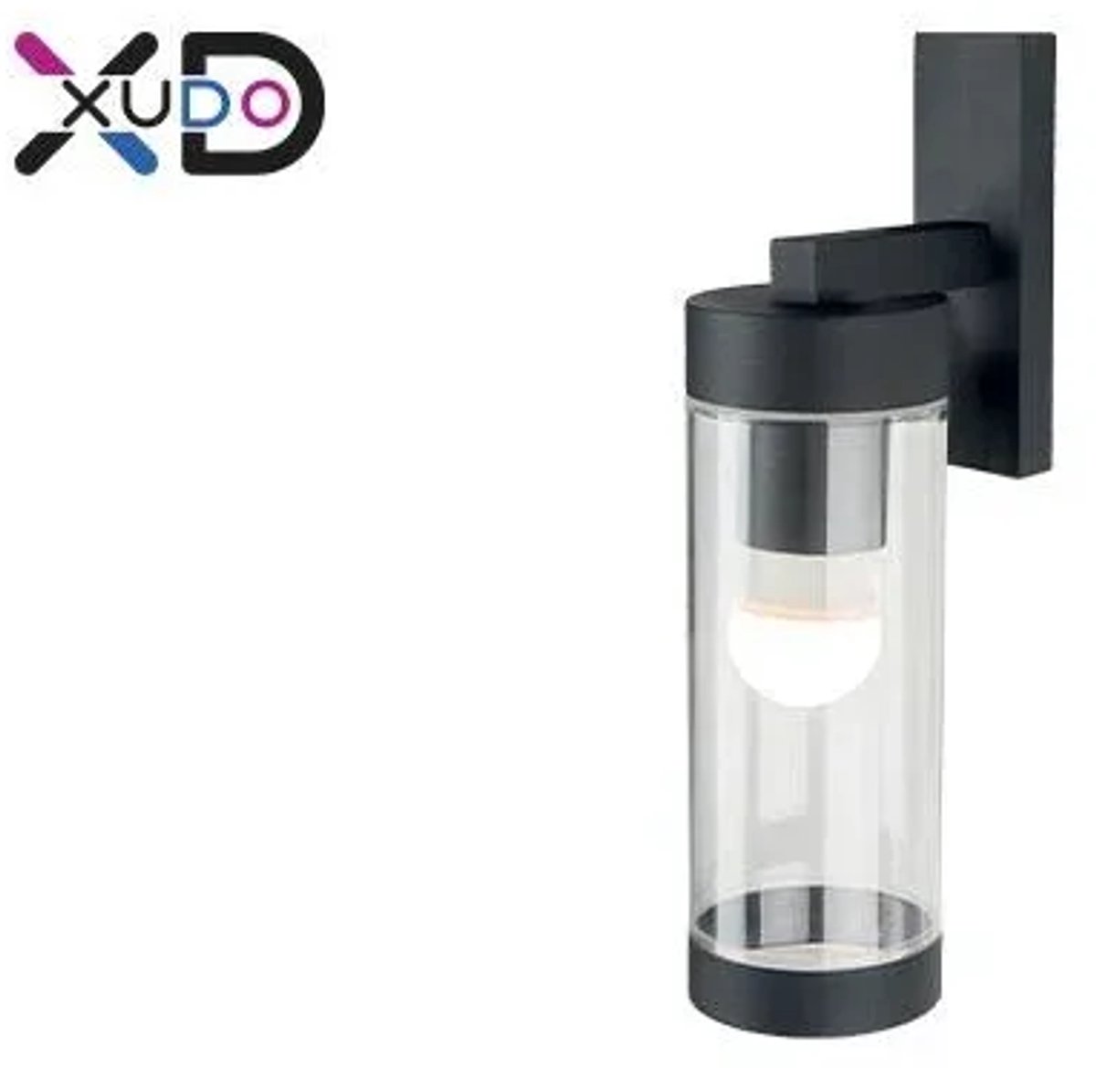 Wandlamp E27 LED IP44 – Zwart moderne industriële stijl