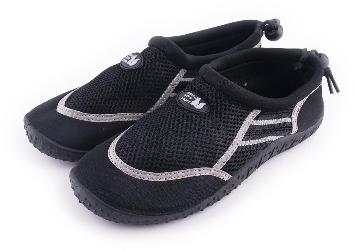 R-ISLAND Waterschoenen voor dames, ademend, comfortabel, antislip, ideaal voor strand, zwembad en watersport., Zwart - ShopVlot