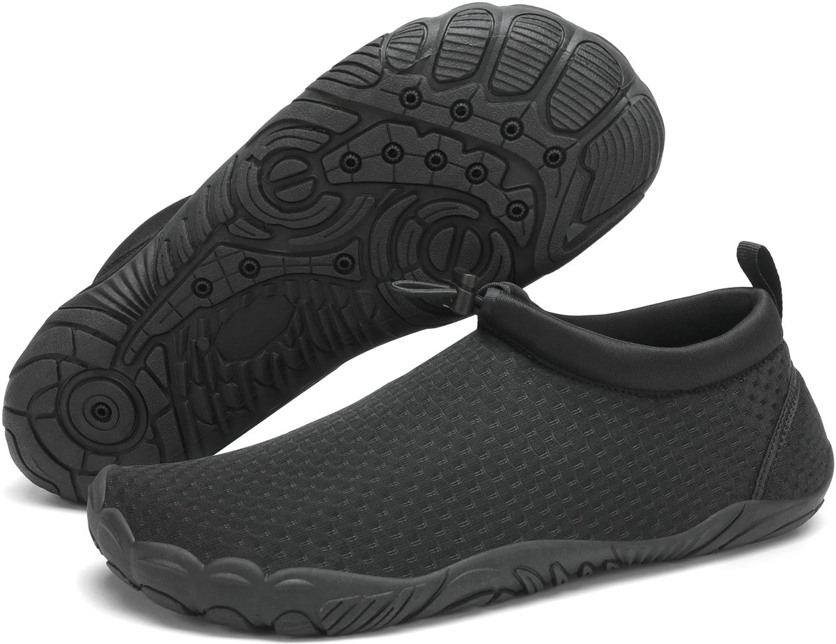 Mishansha Badschoenen heren dames blote voeten waterschoenen maat 36-46, jade-zwart, 41 EU - ShopVlot
