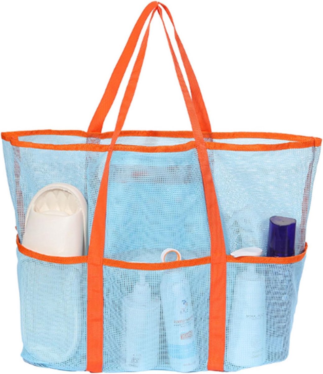 Mesh Beach Bag, Large Casual Tote Bag, Pool Bags, Beach Holiday Supplies for Women - ShopVlot