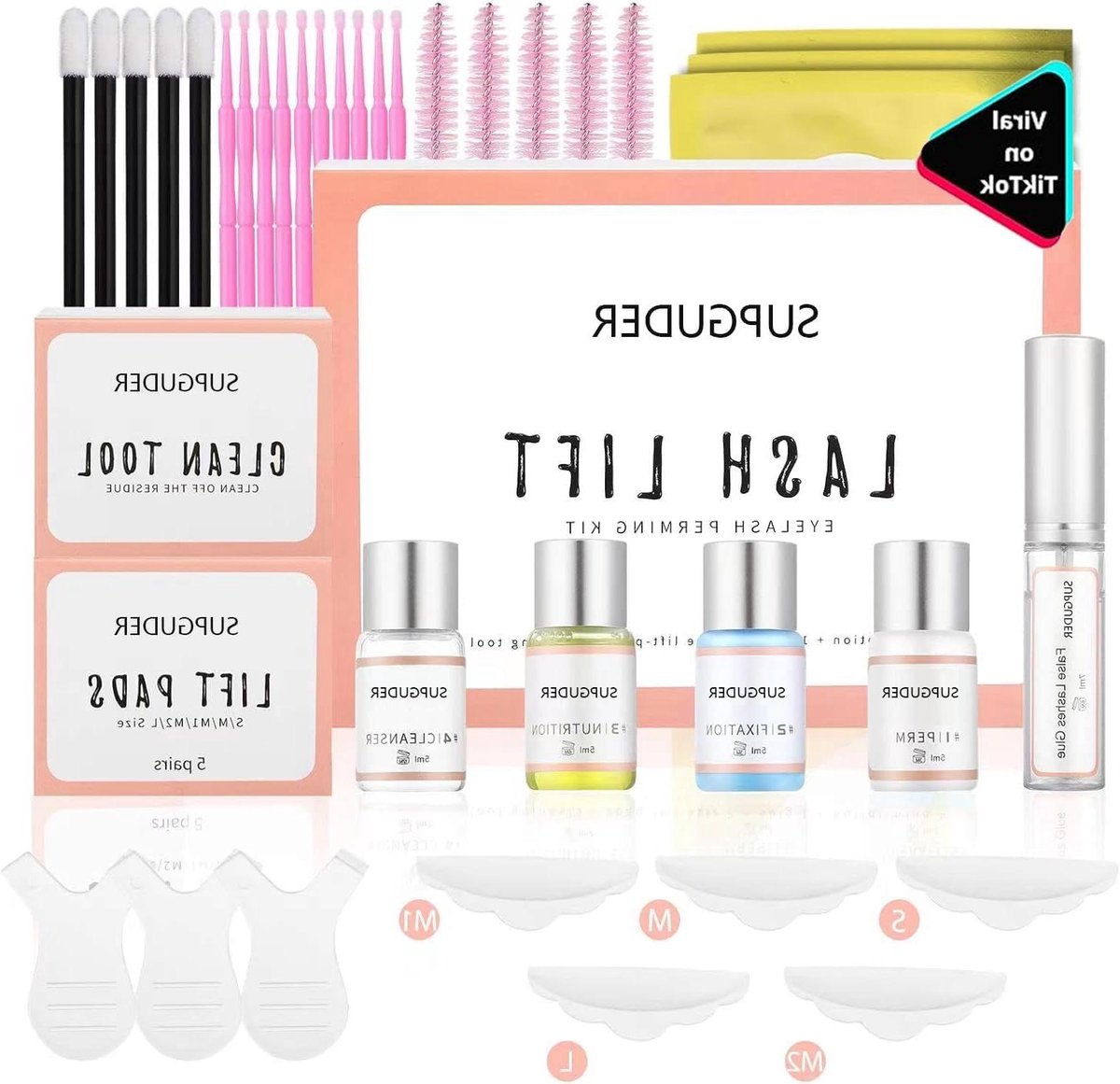 Wimperliftkit - Wimperpermanent - Salon Schoonheid - Professionele Krulset - 10-13 Behandelingen - Wit