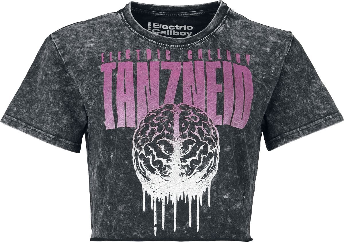 Electric Callboy Melting Brain Dames T-shirt - donkergrijs - M
