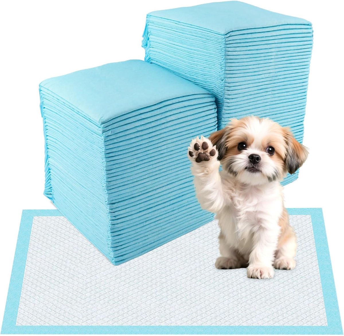 Pack of 100 Dog Mat, Absorbent Dog Mat, 33 x 45 cm, Cleaning Mat for Dogs, Educators, Quick Absorption, on the go - ShopVlot