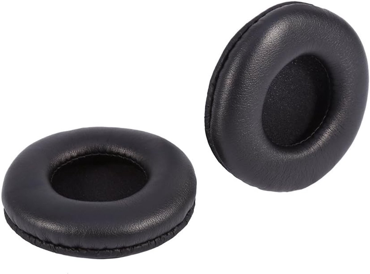 Vervangende Oorkussens - Hoofdtelefoonhoes Kussen - Audioverbetering Geluid - Traagschuim Demping - 95 mm - Zwart