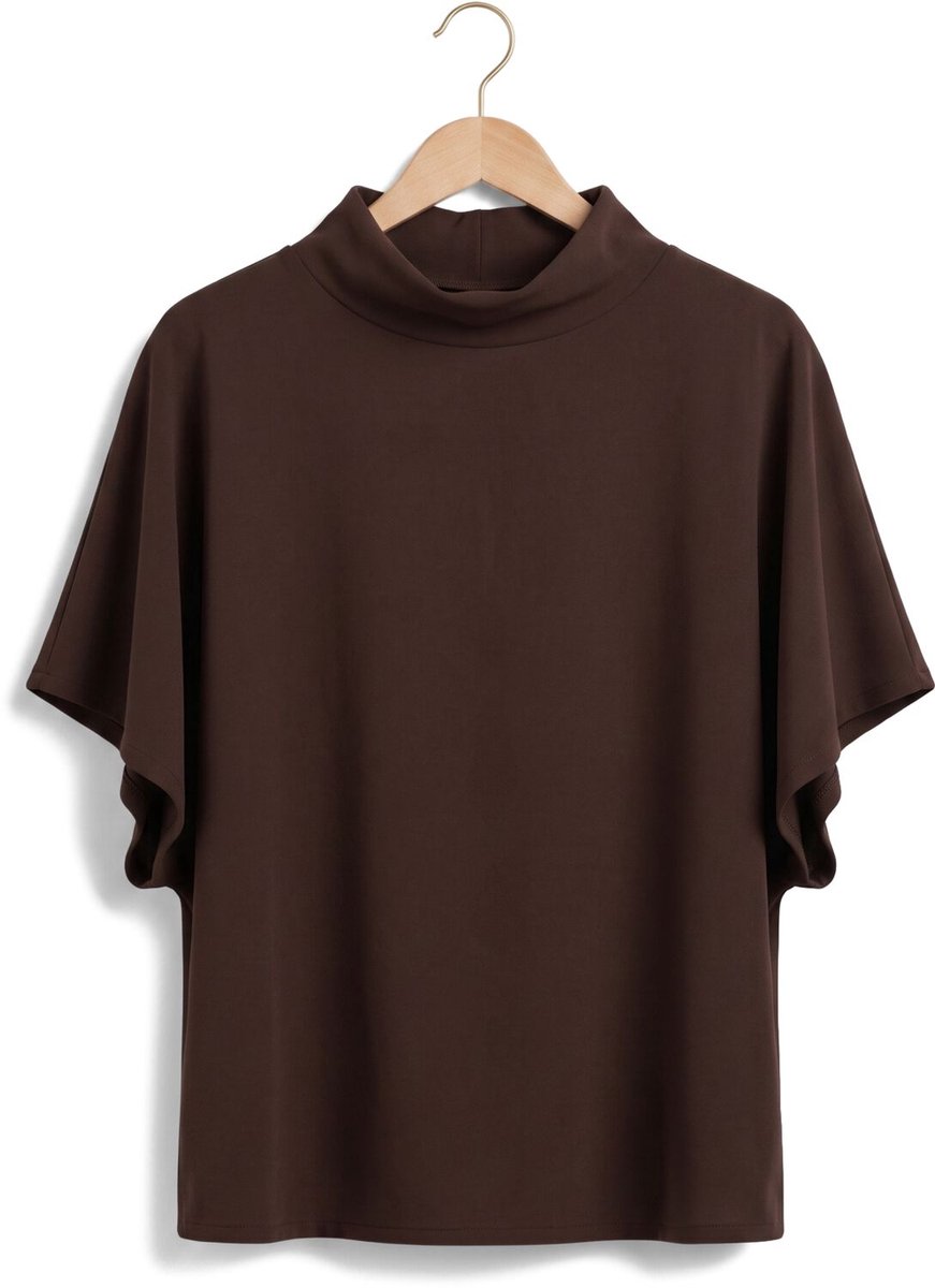 Ana Alcazar 082204.3912 Tops & T-shirts Dames - Shirt - Bruin - Maat 42