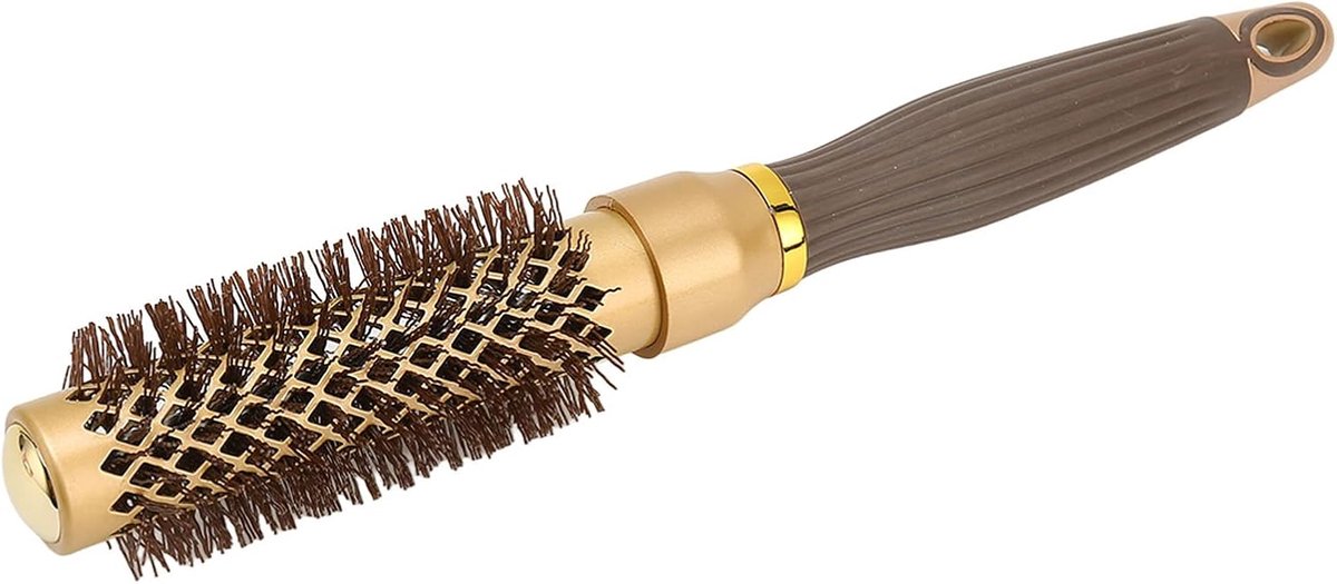 Ronde haarborstel 26,5 cm - aluminium handvat - voorkomt statisch - snel drogen en krullen - ShopVlot