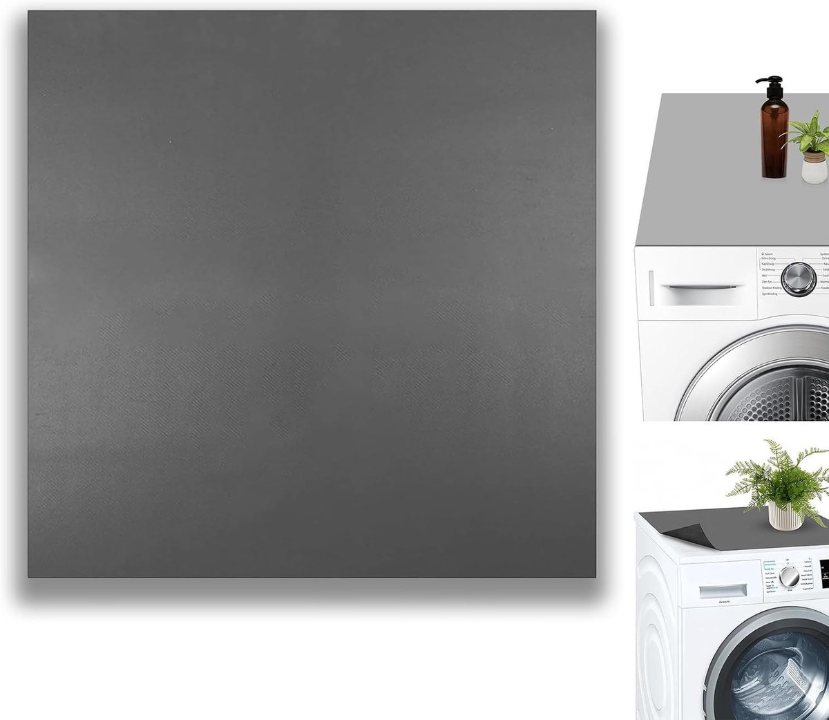 Wasmachinehoes 60 x 60 cm - Zachte, Antislip Wasmachine Mat voor Badkamer en Keuken, Universele Bescherming