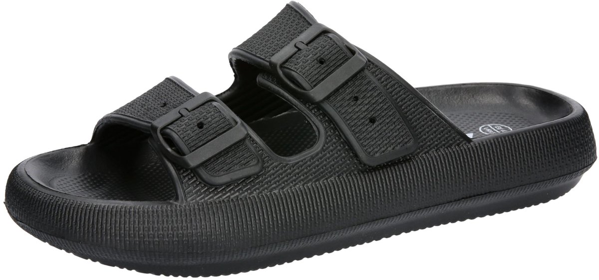 Badsandalen 40 EU - zwart klittenband - unisex - comfortabel voor strand en zwembad - ShopVlot