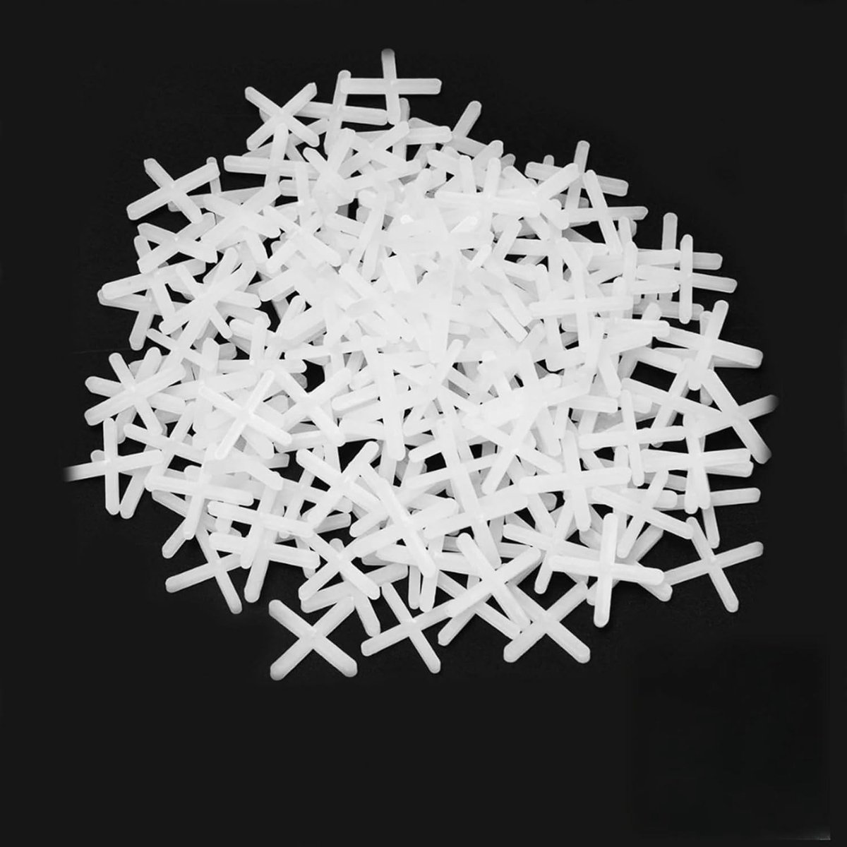 Tegelafstandhouders 2 mm - 1000 stuks voor wand- en vloertegels, nivellering en doe-het-zelf tegelprojecten, handige spacers en kruistegels