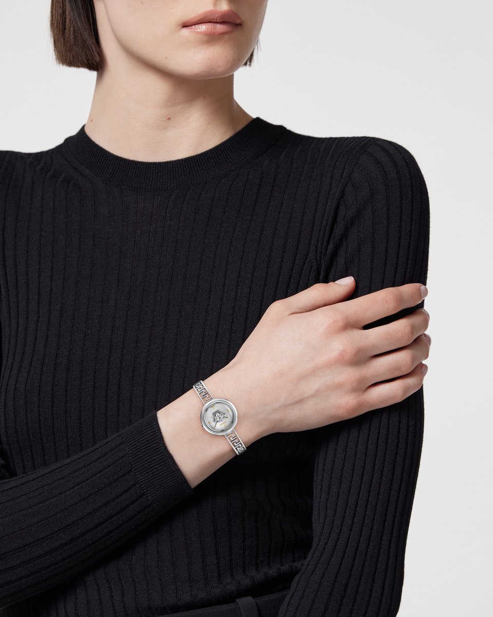Versace Medusa Eclipse VE5F00126 Horloge - Staal - Zilverkleurig - Ø 28 mm